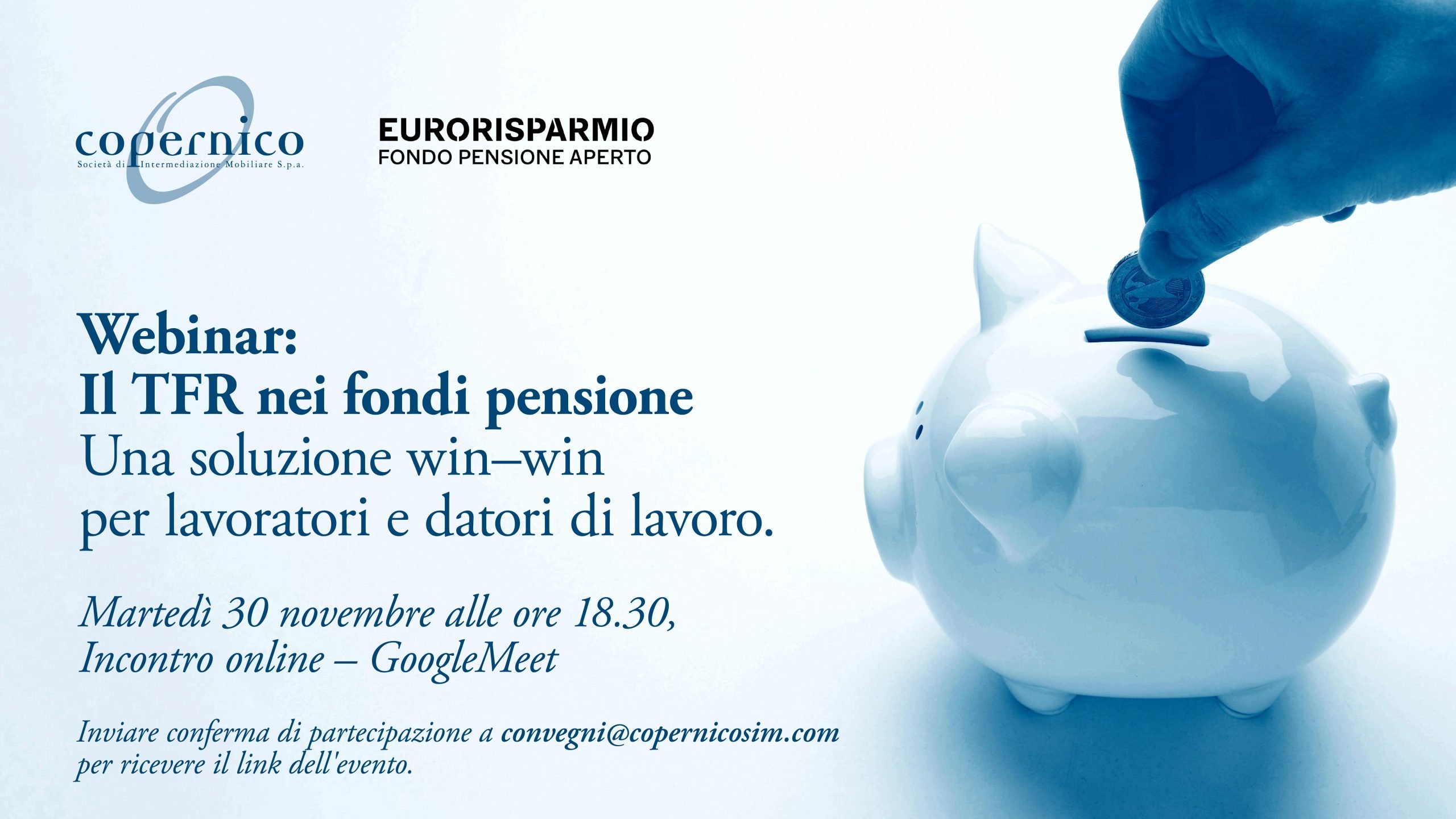 Webinar “Il TFR nei fondi pensione”